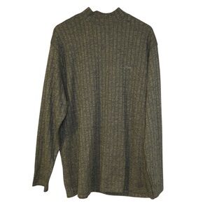 Boris Sweater‎ Grandpa Lounge Layering Mockneck Casual Green Pullover Italy